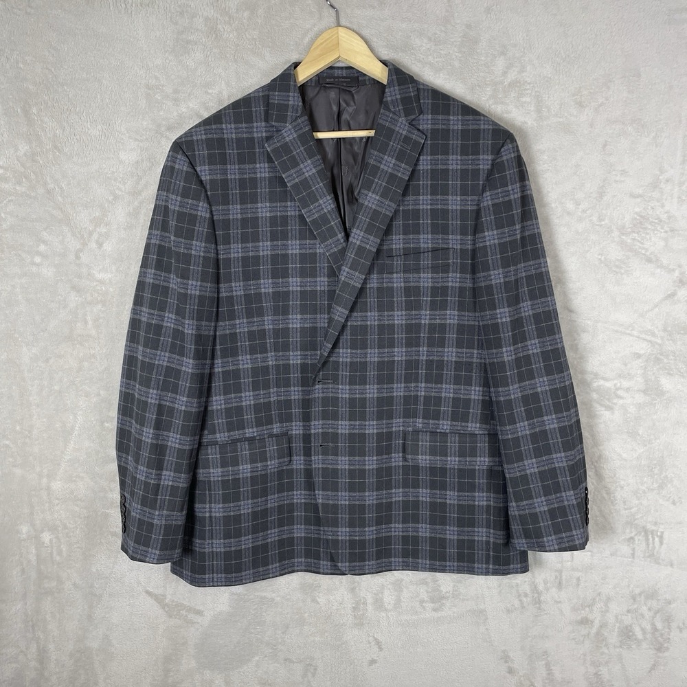 Lauren Ralph Lauren Blazer 48R Plaid Sport Coat Stretch Heritage Performance